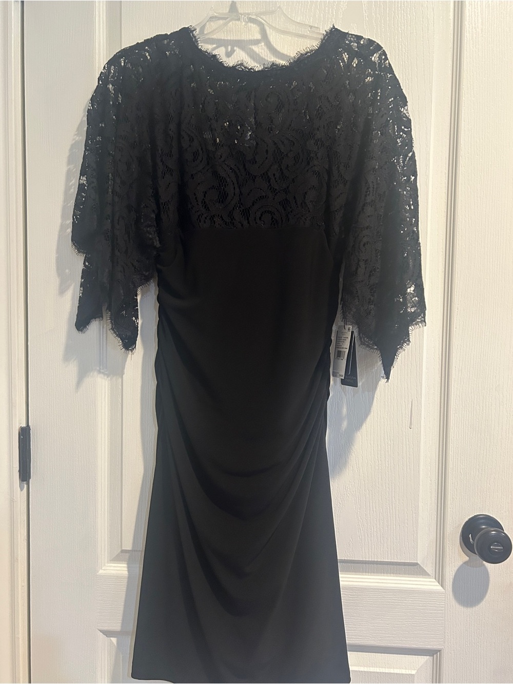 Black Lace Sleeve Women’s Dress